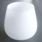 Set van 2 opaline lampenkappen, Verzenden, Wit, Rond, Nieuw