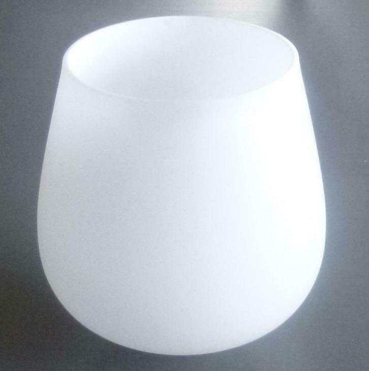 Set van 2 opaline lampenkappen, Huis en Inrichting, Lampen | Lampenkappen, Nieuw, Minder dan 25 cm, Rond, Wit, Verzenden