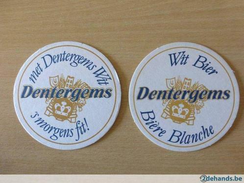 2 oude bierviltjes Dentergem brouwerij Riva, Verzamelen, Biermerken, Gebruikt, Ophalen of Verzenden