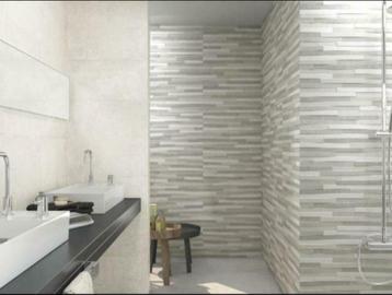 11 dozen Nieuwe witte betonlook wandtelgels 30x60 keramiek, Doe-het-zelf en Bouw, Tegels, Ophalen, 60 cm of meer, Nieuw, 10 m² of meer