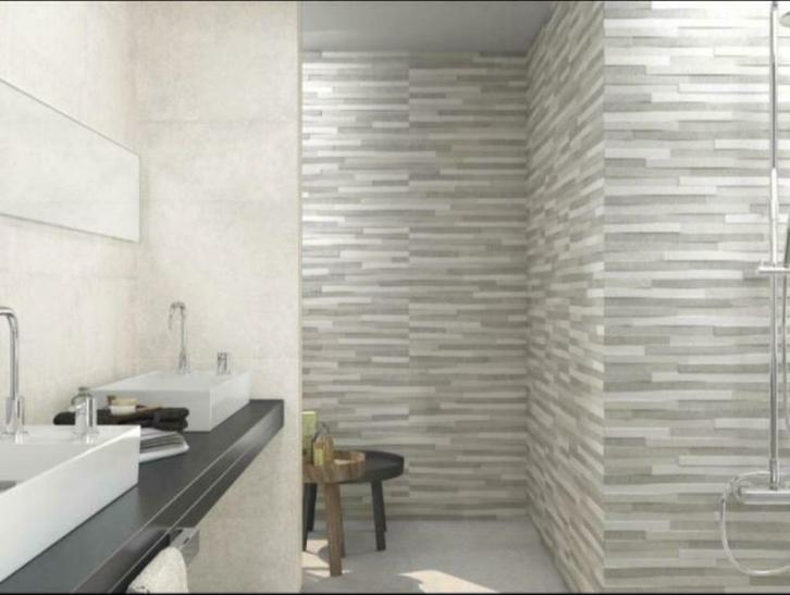 11 dozen Nieuwe witte betonlook wandtelgels 30x60 keramiek, Doe-het-zelf en Bouw, Tegels, Nieuw, Wandtegels, Keramiek, 60 cm of meer