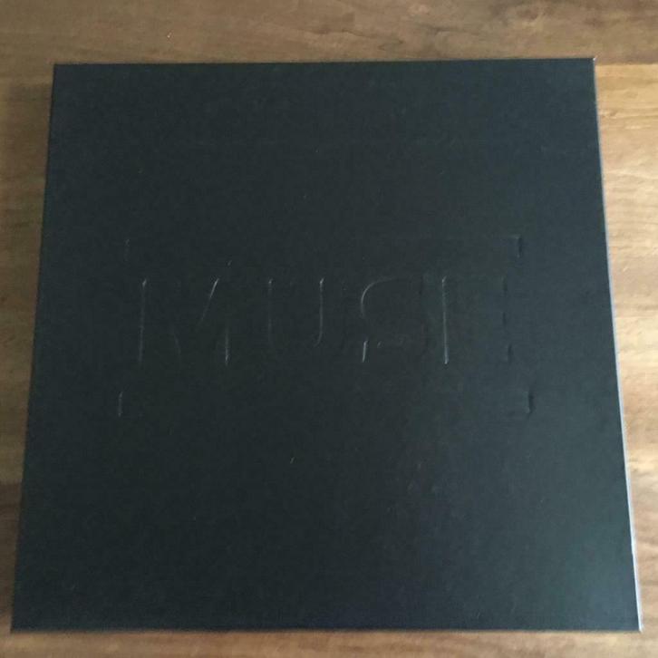 2LP+Cd+Dvd+MS Box Muse The Resistance met Litho Vinyl ZGAN, Cd's en Dvd's, Vinyl | Pop, Zo goed als nieuw, 2000 tot heden, Overige formaten