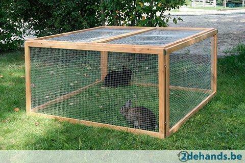 Omheining konijnen met gaas, 6 el van 120x60cm - Agrodieren, Dieren en Toebehoren, Knaagdieren en Konijnen | Toebehoren, Ophalen of Verzenden