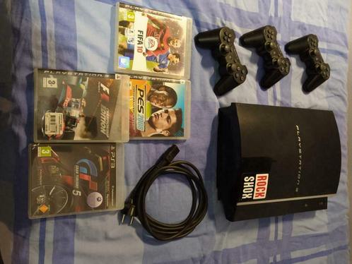 PlayStation 3 + 2 controllers + games, Games en Spelcomputers, Games | Sony PlayStation 3, Gebruikt, 3 spelers of meer, Ophalen of Verzenden