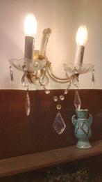 Belles appliques lumineuses en cristal, Autres matériaux, Enlèvement, Utilisé
