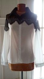 Chemisier noir/blanc Neuf, Taille 38/40 (M), Enlèvement ou Envoi, Blanc, Neuf