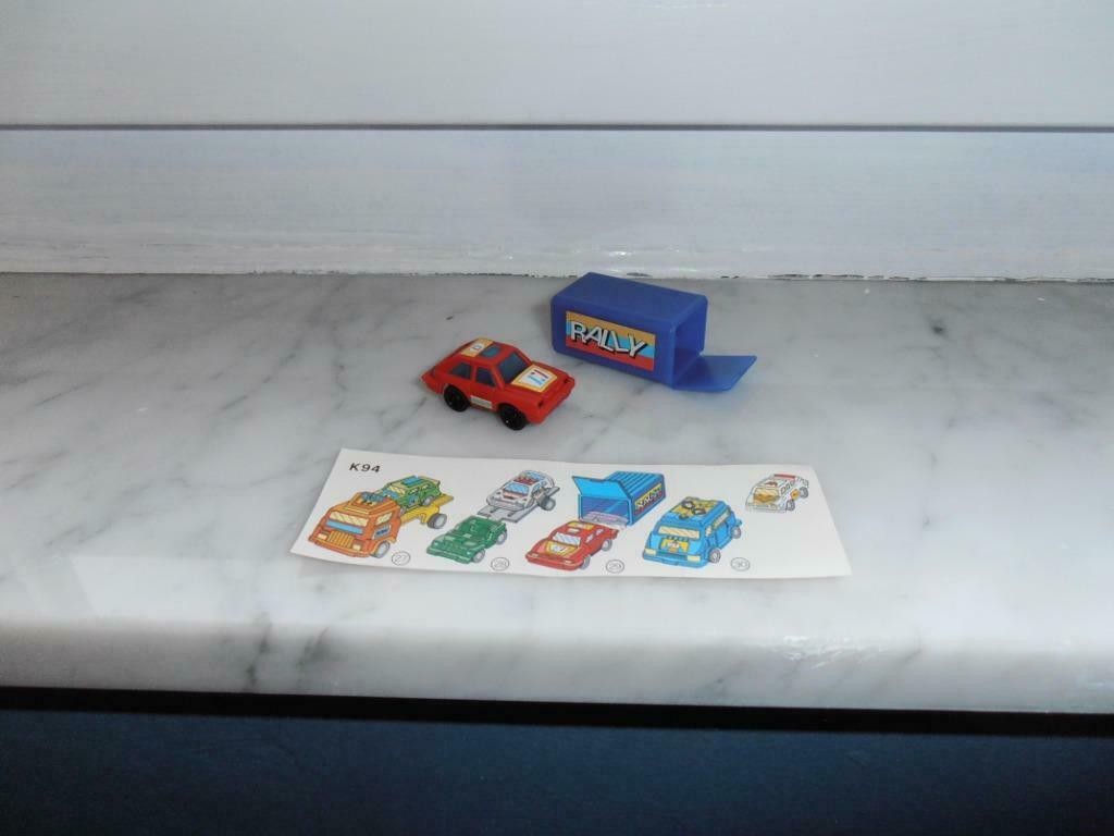 Figurine "Voiture Rally – K94 n 29" – KINDER/FERRERO (1994), Collections, Enlèvement ou Envoi, Utilisé, Numéros K