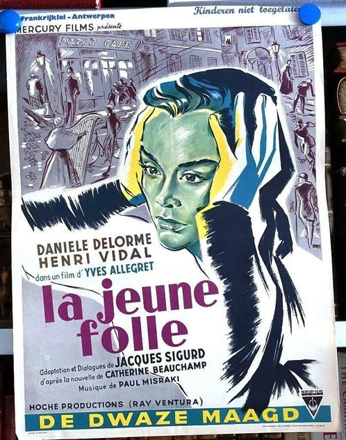 Filmposter La jeune folle / De dwaze maagd A148-64, Collections, Posters & Affiches, Utilisé, Cinéma et TV, A1 jusqu'à A3, Rectangulaire vertical