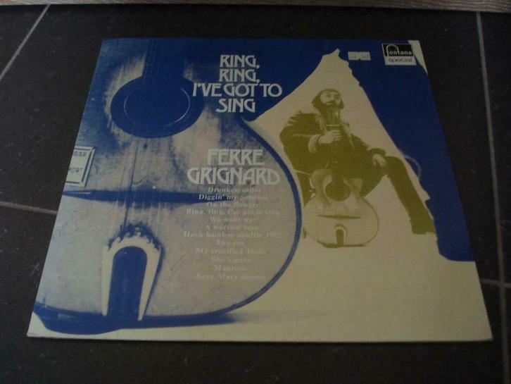 FERRE GRIGNARD - Ring, ring, I've got to sing, Cd's en Dvd's, Vinyl | Rock, Zo goed als nieuw, Ophalen of Verzenden