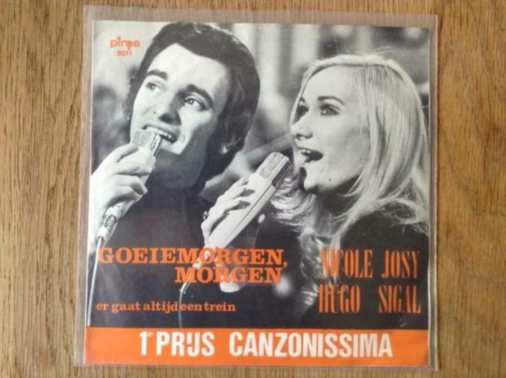 single nicole josy en hugo sigal, Cd's en Dvd's, Vinyl Singles, Single, Nederlandstalig, 7 inch, Ophalen of Verzenden