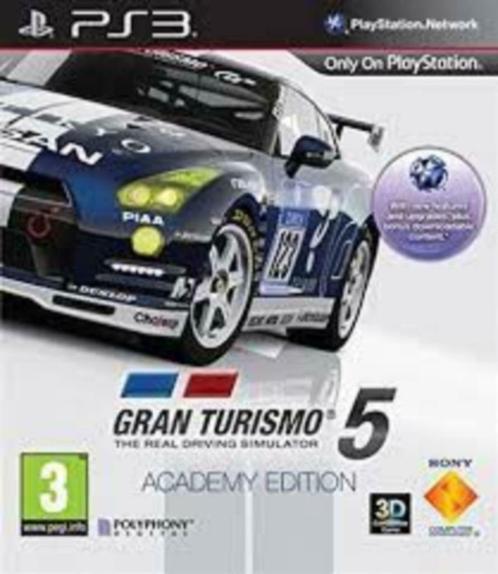 PS3-game Gran Turismo 5: Academy-editie., Games en Spelcomputers, Games | Sony PlayStation 3, Zo goed als nieuw, Simulatie, 2 spelers