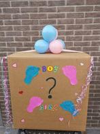 Gender reveal doos met heliumballonnen, Nieuw, Ophalen of Verzenden, Kraamcadeau
