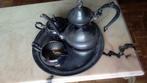 Zilver tablet met koffiepot, Ophalen, Zilver