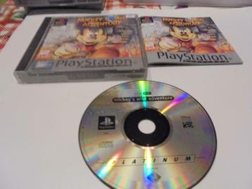 Playstation 1 Mickey's wild adventure (orig-compleet), Enlèvement ou Envoi, 1 joueur, Aventure et Action, Utilisé
