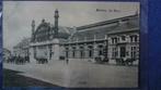 POSTKAART- MECHELEN, HET STATION., Verzamelen, Ophalen of Verzenden, Voor 1920, Gelopen, Antwerpen