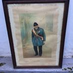 Ancienne gravure sous verre représentant PHILIPPE DEMOULIN