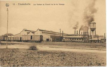 POSTKAARTEN BELGISCH CONGO- ELISABETHVILLE, DE FABRIEKEN, Enlèvement ou Envoi, Non affranchie, Hors Europe