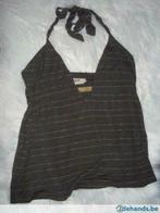 nieuw taupekleurig topje met gouden strepen-itschi - S, Kleding | Dames, Ophalen of Verzenden, Nieuw