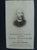doodsprentje foto Wauthier Victor  Mont Saint André 1835, Verzenden, Rouwkaart