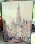 Reproductie Zicht op Eiermarkt 1835 -