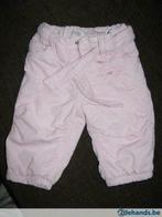 Lekker warm gevoerd roos winterbroekje 4-6M, Kinderen en Baby's, Babykleding | Maat 50, Ophalen of Verzenden, Gebruikt, Meisje