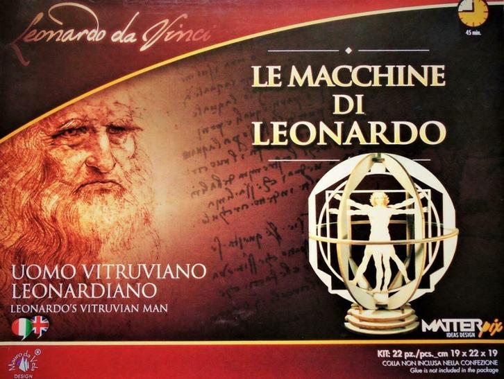 da Vinci - Wooden sphere construction/Vitruvian man - 2016, Hobby en Vrije tijd, Modelbouw | Figuren en Diorama's, Nieuw, Figuur of Figuren