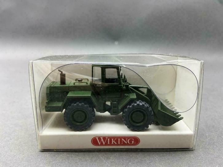 CATERPILLAR Pelleteuse Militaire 1/87 HO WIKING Neuve+Boite, Hobby en Vrije tijd, Modelauto's | 1:87, Nieuw, Hijskraan, Tractor of Landbouw