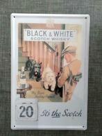 Black & White Whisky Metalen Reclamebord  / Nieuw, Nieuw, Reclamebord, Ophalen