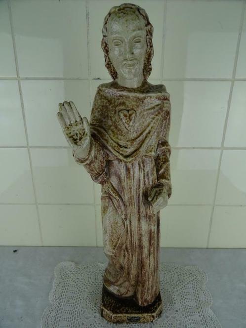 Ancienne statue de Jésus grande statue de Jésus 53 cm 1950, Antiquités & Art, Antiquités | Objets religieux, Enlèvement ou Envoi
