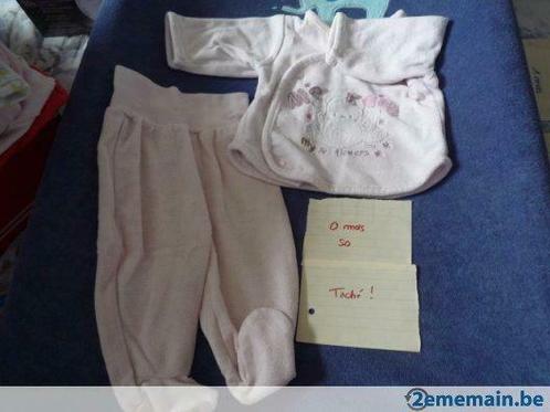 Pyjama bébé fille T50, Kinderen en Baby's, Babykleding | Maat 50, Gebruikt, Meisje, Nacht- of Onderkleding