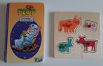 Houten puzzel + boekje met 50 Plopverhaaltjes, Ophalen, Gebruikt