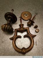 Très belle poignée de porte extér. + butoir en cuivre, Enlèvement