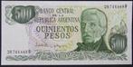 Biljet QUINTIENTOS PESOS - Argentië - 1982, Ophalen of Verzenden, Zuid-Amerika, Los biljet