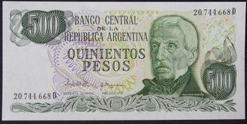 Billet QUINTIENTOS PESOS - Argentine - 1982, Enlèvement ou Envoi, Amérique du Sud, Billets en vrac