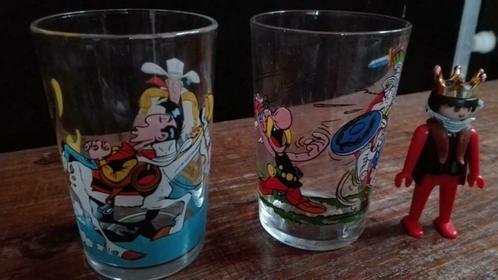 62) 2 grappige glazen (lucky luke en Asterix), Verzamelen, Stripfiguren, Zo goed als nieuw, Gebruiksvoorwerp, Ophalen of Verzenden
