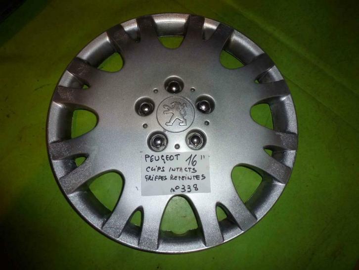 enjoliveur Peugeot 16''- 5 faux boulons (n°276 et 338) 2pc, Autos : Pièces & Accessoires, Pneus & Jantes, Jante(s), 14 pouces