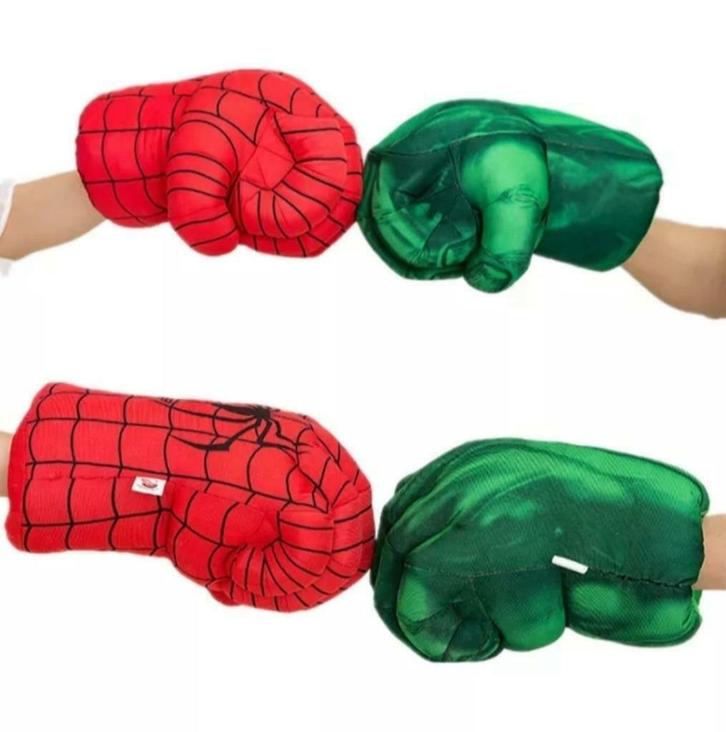 Handschoenen Hulk / Spiderman, Kinderen en Baby's, Speelgoed | Knuffels en Pluche, Nieuw, Overige typen, Ophalen of Verzenden