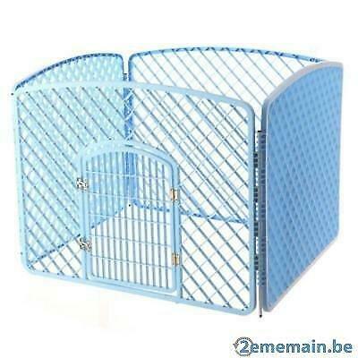 Enclos/Parc 1m² bleu cage chien cage chiot enclos chien, Dieren en Toebehoren, Honden-accessoires, Nieuw, Verzenden