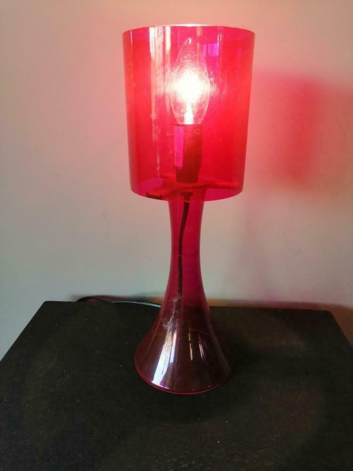 Pop-Art paarse lamp, 1980's stijl, Huis en Inrichting, Lampen | Tafellampen, Ophalen