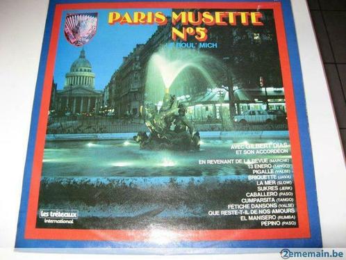 Paris Musette n° 5 - 33 T. par Gilbert Dias et son accordéon, CD & DVD, Vinyles | Autres Vinyles, Enlèvement