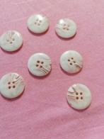 7 boutons marbré 19 mm 4 trous, Hobby & Loisirs créatifs, Enlèvement ou Envoi