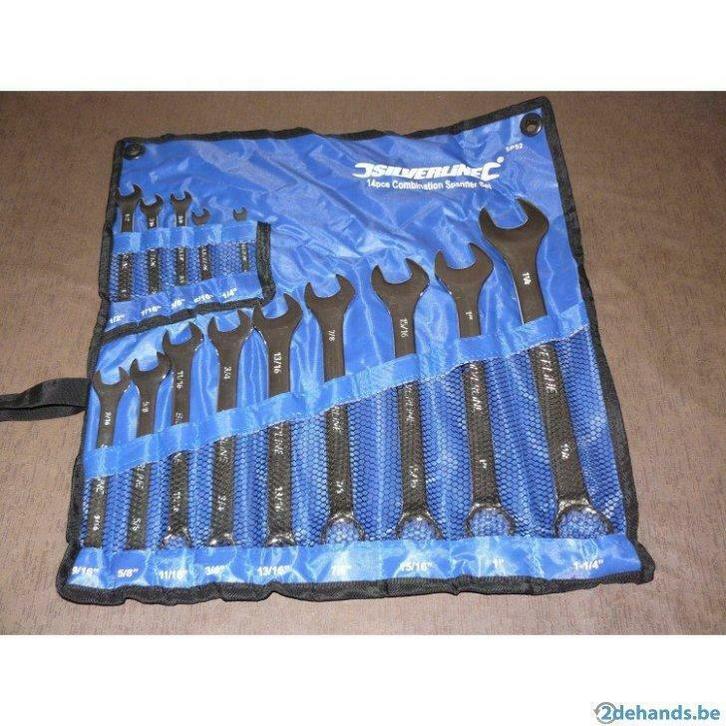 14-delige steekringsleutel set Engelse maten 1/4" tot 1 1/4", Auto diversen, Autogereedschap, Nieuw, Ophalen