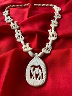 Handmade originele halsketting in lichte kleur, Verzenden, Nieuw, Overige kleuren, Overige materialen