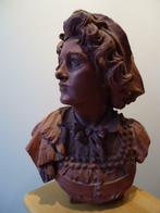 1877 J. DE BRAEKELEER buste terre cuite jeune napolitain, Antiquités & Art, Enlèvement