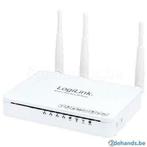 LogiLink WL0143 draadloze router 450 Mbit/s Dual-Band 4-Port, Informatique & Logiciels, Enlèvement ou Envoi, Neuf