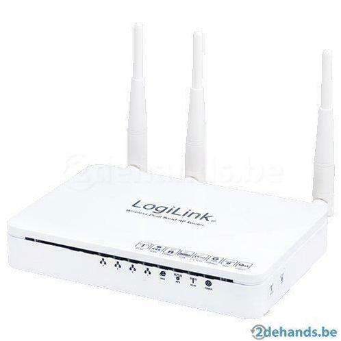 LogiLink WL0143 draadloze router 450 Mbit/s Dual-Band 4-Port, Computers en Software, Netwerk switches, Nieuw, Ophalen of Verzenden