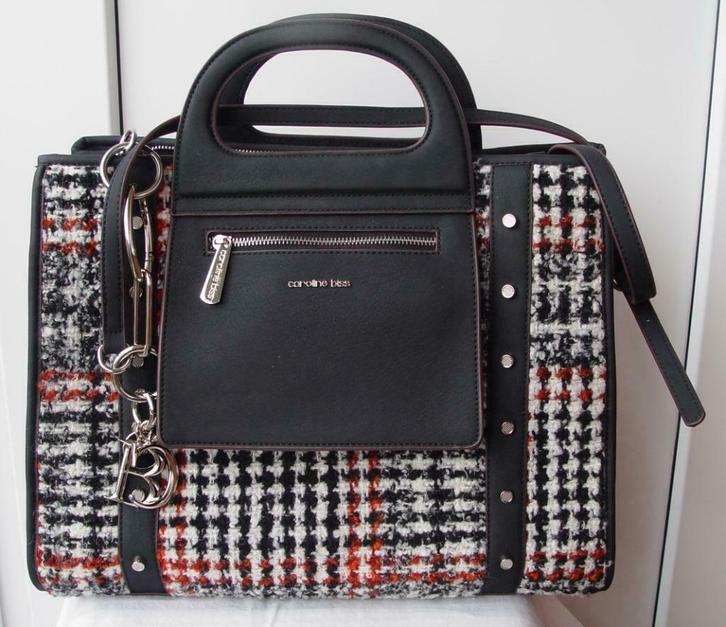 Handtas Caroline Biss, Handtassen en Accessoires, Tassen | Damestassen, Nieuw, Handtas, Ophalen of Verzenden