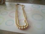 parel ketting, Ophalen of Verzenden, Gebruikt, Wit, Kunststof