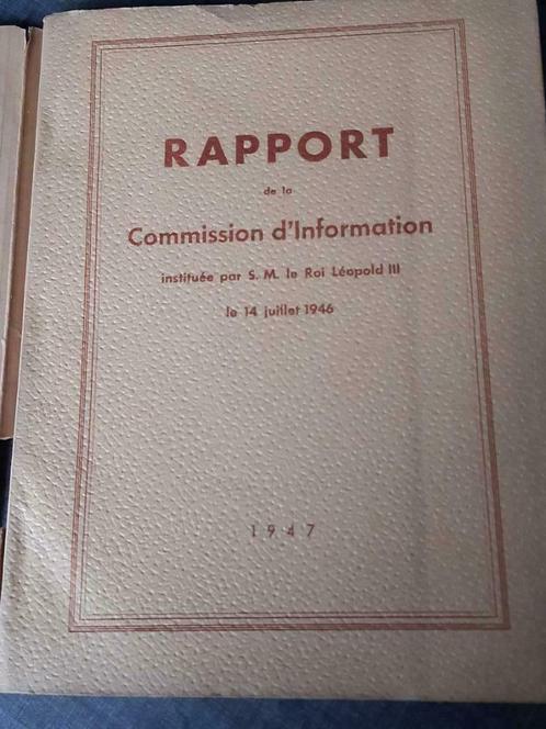 Rapport de la commission d’information instituée par SM le r, Boeken, Politiek en Maatschappij, Gelezen, Politiek en Staatkunde