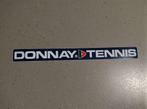 Vintage Sticker - Donnay - Tennis - Blauw - Mooie staat, Nieuw, Sport, Ophalen of Verzenden